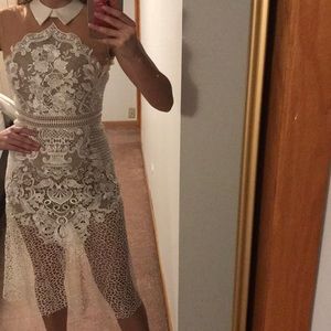 Self portrait white lace dress